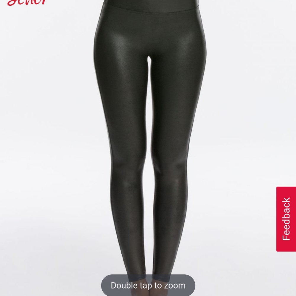 SPANX FAUX LEATHER LEGGING